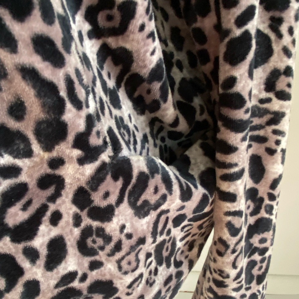 Jones NY Sport Women's Animal Print (Leopard) 100% Cotton Zip Jacket Size Medium - Picture 8 of 16